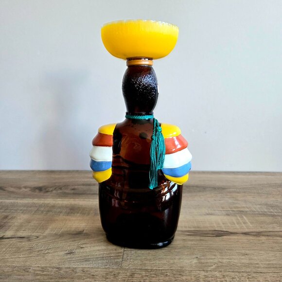 Vintage Old Oak Rum Limbo Drummer Angostura Trinidad Empty Bottle. - Picture 2 of 9